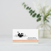 音楽ドラマー 名刺 (スタンド正面)