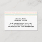 音楽ドラマー 名刺 (裏面)