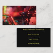 音楽ドラム名刺 名刺 (正面/裏面)