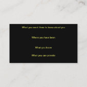 音楽ドラム名刺 名刺 (裏面)