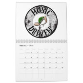 音楽ドリブン カレンダー (2月 2026)