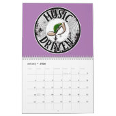 音楽ドリブン カレンダー (1月 2026)