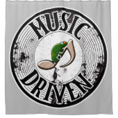 音楽ドリブン シャワーカーテン (正面)