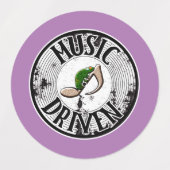 音楽ドリブン ラベル (デザイン2)