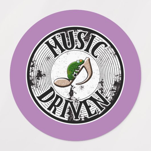 音楽ドリブン ラベル (デザイン2)