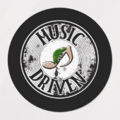 音楽ドリブン ラベル (デザイン1)