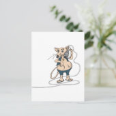 音楽ネズミ ポストカード (スタンド正面)