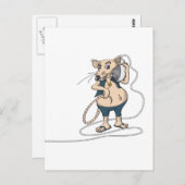 音楽ネズミ ポストカード (正面/裏面)