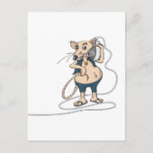 音楽ネズミ ポストカード (正面)