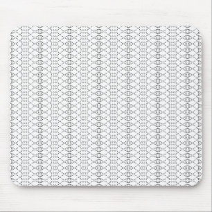 音楽ノルディックニット文字ASCIIアートブラック&ホワイト マウスパッド