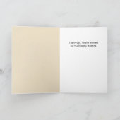 音楽ノートありがとう先生メッセージ カード (内部)