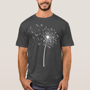音楽ノートおもしろいギフト女男性へ性Dandelioカッコいい Tシャツ