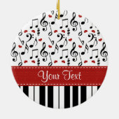 音楽ノートおよびピアノオーナメント セラミックオーナメント (裏面)
