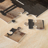 音楽ノートが付いているグランドピアノ ジグソーパズル (側面)