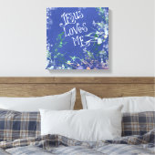 音楽ノートで愛されるイエス キャンバスプリント (インサイチュ (寝室))