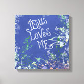 音楽ノートで愛されるイエス キャンバスプリント (正面)