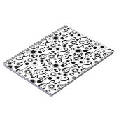 音楽ノートとクレフ、 音符記号ミュージシャンギフト ノートブック (左側)