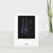 音楽ノートとダブルベース カード (裏面)