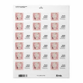 音楽ノートと花のアドレエレガントス ラベル (フルシート)