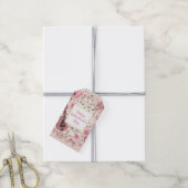 音楽ノートと花エレガントバレンタインデー ギフトタグ (より糸付き)