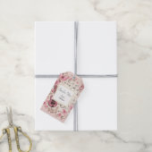 音楽ノートと花レトロスタイルあなたのためだけに ギフトタグ (より糸付き)