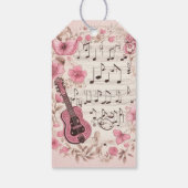 音楽ノートと花レトロスタイルあなたのためだけに ギフトタグ (裏面)
