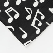 音楽ノートと50の円 フリースブランケット (角)