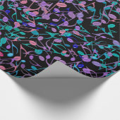 音楽ノートのしぶきの包装紙 ラッピングペーパー (角)