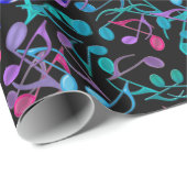 音楽ノートのしぶきの包装紙 ラッピングペーパー (ロールコーナー)