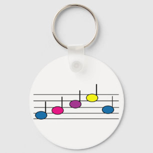 音楽ノートのキーチェーン キーホルダー
