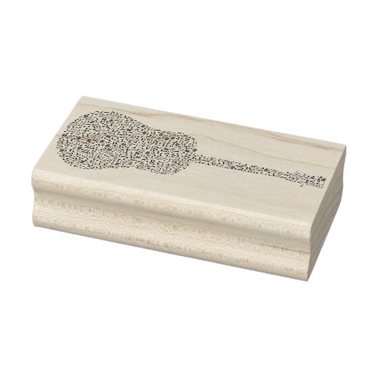 音楽ノートのギターアートスタンプ ラバースタンプ (スタンプ)