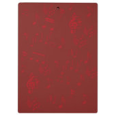 音楽ノートのクリップボード クリップボード (裏面)