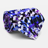 音楽ノートのタイの歪んだトルネード ネクタイ (ロール)