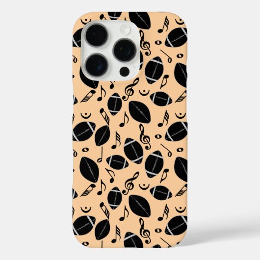 音楽ノートのフットボール Case-Mate iPhoneケース (裏面)