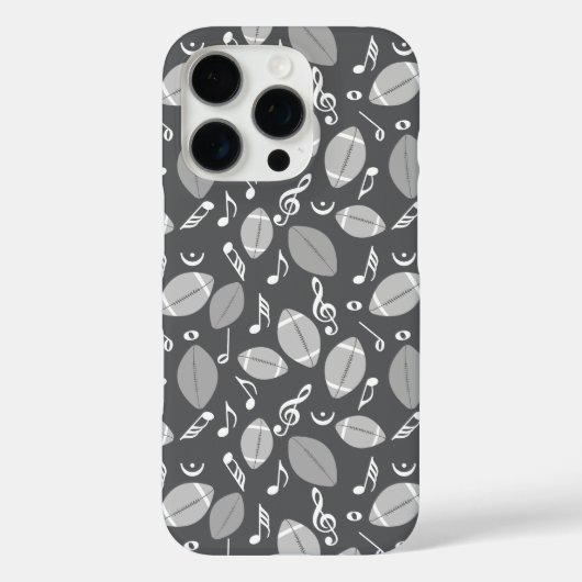 音楽ノートのフットボール Case-Mate iPhoneケース (裏面)
