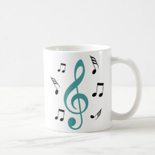 音楽ノートのマグ コーヒーマグカップ