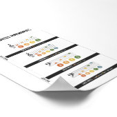 音楽ノートのモニックポスター ポスター (角)