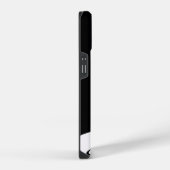音楽ノートのモノグラム iPhoneケース (右側面)