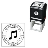 音楽ノートのラウンド名差出人住所 セルフインキングスタンプ (インサイチュ)