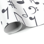 音楽ノートの包装紙 ラッピングペーパー (ロールコーナー)