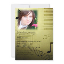 音楽ノートの卒業の発表