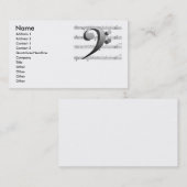 音楽ノートの名刺のカスタマイズ可能なカード 名刺 (正面/裏面)