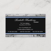 音楽ノートの名刺の~の青 名刺 (裏面)