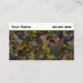 音楽ノートの抽象芸術背景プロフェッショナル 名刺 (正面)