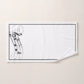 音楽ノートの浴室タオルセット バスタオルセット (ハンドタオル)