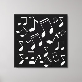 音楽ノートの白 キャンバスプリント