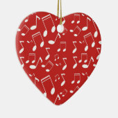 音楽ノートの白 セラミックオーナメント (右)