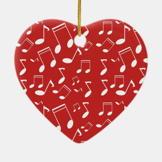 音楽ノートの白 セラミックオーナメント (裏面)