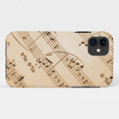 音楽ノートの背景 Case-Mate iPhoneケース (裏面(横))