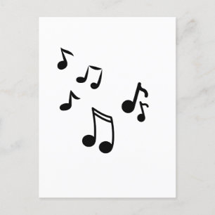 音楽ノートの葉書 ポストカード